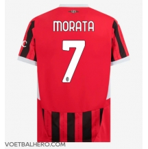 AC Milan Alvaro Morata #7 Thuis tenue 2024-25 Korte Mouwen