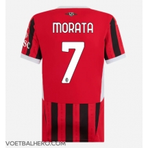 AC Milan Alvaro Morata #7 Thuis tenue Dames 2024-25 Korte Mouwen