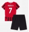 AC Milan Alvaro Morata #7 Thuis tenue Kids 2024-25 Korte Mouwen (+ broek)