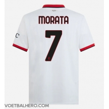 AC Milan Alvaro Morata #7 Uit tenue 2024-25 Korte Mouwen