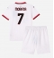 AC Milan Alvaro Morata #7 Uit tenue Kids 2024-25 Korte Mouwen (+ broek)