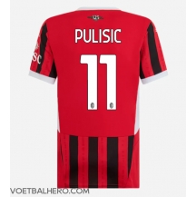 AC Milan Christian Pulisic #11 Thuis tenue Dames 2024-25 Korte Mouwen