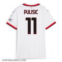 AC Milan Christian Pulisic #11 Uit tenue Dames 2024-25 Korte Mouwen