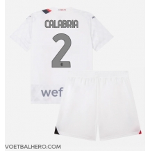 AC Milan Davide Calabria #2 Uit tenue Kids 2023-24 Korte Mouwen (+ broek)