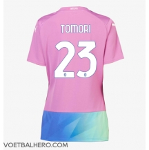 AC Milan Fikayo Tomori #23 Derde tenue Dames 2023-24 Korte Mouwen