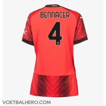 AC Milan Ismael Bennacer #4 Thuis tenue Dames 2023-24 Korte Mouwen