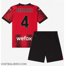 AC Milan Ismael Bennacer #4 Thuis tenue Kids 2023-24 Korte Mouwen (+ broek)