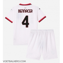 AC Milan Ismael Bennacer #4 Uit tenue Kids 2024-25 Korte Mouwen (+ broek)