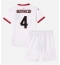 AC Milan Ismael Bennacer #4 Uit tenue Kids 2024-25 Korte Mouwen (+ broek)