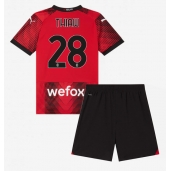 AC Milan Malick Thiaw #28 Thuis tenue Kids 2023-24 Korte Mouwen (+ broek)