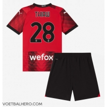 AC Milan Malick Thiaw #28 Thuis tenue Kids 2023-24 Korte Mouwen (+ broek)