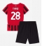 AC Milan Malick Thiaw #28 Thuis tenue Kids 2024-25 Korte Mouwen (+ broek)