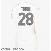 AC Milan Malick Thiaw #28 Uit tenue Dames 2023-24 Korte Mouwen