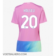 AC Milan Pierre Kalulu #20 Derde tenue Dames 2023-24 Korte Mouwen