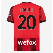 AC Milan Pierre Kalulu #20 Thuis tenue 2023-24 Korte Mouwen