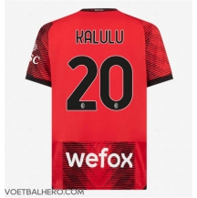 AC Milan Pierre Kalulu #20 Thuis tenue 2023-24 Korte Mouwen