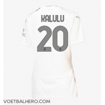 AC Milan Pierre Kalulu #20 Uit tenue Dames 2023-24 Korte Mouwen