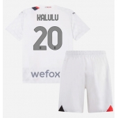 AC Milan Pierre Kalulu #20 Uit tenue Kids 2023-24 Korte Mouwen (+ broek)