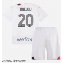 AC Milan Pierre Kalulu #20 Uit tenue Kids 2023-24 Korte Mouwen (+ broek)