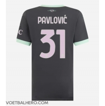 AC Milan Strahinja Pavlovic #31 Derde tenue Dames 2024-25 Korte Mouwen