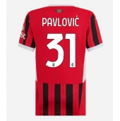 AC Milan Strahinja Pavlovic #31 Thuis tenue Dames 2024-25 Korte Mouwen