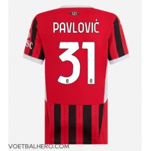 AC Milan Strahinja Pavlovic #31 Thuis tenue Dames 2024-25 Korte Mouwen