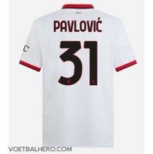 AC Milan Strahinja Pavlovic #31 Uit tenue 2024-25 Korte Mouwen