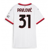 AC Milan Strahinja Pavlovic #31 Uit tenue Dames 2024-25 Korte Mouwen