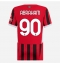 AC Milan Tammy Abraham #90 Thuis tenue Dames 2024-25 Korte Mouwen