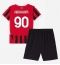 AC Milan Tammy Abraham #90 Thuis tenue Kids 2024-25 Korte Mouwen (+ broek)