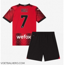 AC Milan Yacine Adli #7 Thuis tenue Kids 2023-24 Korte Mouwen (+ broek)