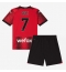 AC Milan Yacine Adli #7 Thuis tenue Kids 2023-24 Korte Mouwen (+ broek)