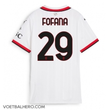 AC Milan Youssouf Fofana #29 Uit tenue Dames 2024-25 Korte Mouwen