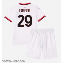 AC Milan Youssouf Fofana #29 Uit tenue Kids 2024-25 Korte Mouwen (+ broek)