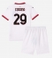 AC Milan Youssouf Fofana #29 Uit tenue Kids 2024-25 Korte Mouwen (+ broek)