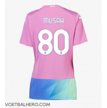 AC Milan Yunus Musah #80 Derde tenue Dames 2023-24 Korte Mouwen