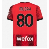 AC Milan Yunus Musah #80 Thuis tenue 2023-24 Korte Mouwen