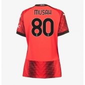 AC Milan Yunus Musah #80 Thuis tenue Dames 2023-24 Korte Mouwen