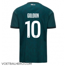 AS Monaco Aleksandr Golovin #10 Uit tenue 2024-25 Korte Mouwen