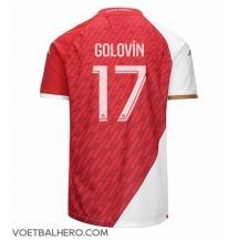 AS Monaco Aleksandr Golovin #17 Thuis tenue 2023-24 Korte Mouwen