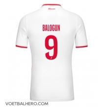 AS Monaco Folarin Balogun #9 Thuis tenue 2024-25 Korte Mouwen