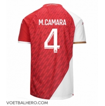 AS Monaco Mohamed Camara #4 Thuis tenue 2023-24 Korte Mouwen