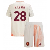 AS Roma Enzo Le Fee #28 Uit tenue Kids 2024-25 Korte Mouwen (+ broek)