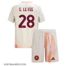 AS Roma Enzo Le Fee #28 Uit tenue Kids 2024-25 Korte Mouwen (+ broek)