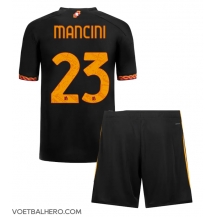 AS Roma Gianluca Mancini #23 Derde tenue Kids 2023-24 Korte Mouwen (+ broek)