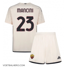 AS Roma Gianluca Mancini #23 Uit tenue Kids 2023-24 Korte Mouwen (+ broek)