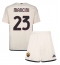 AS Roma Gianluca Mancini #23 Uit tenue Kids 2023-24 Korte Mouwen (+ broek)