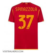 AS Roma Leonardo Spinazzola #37 Thuis tenue 2023-24 Korte Mouwen