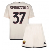 AS Roma Leonardo Spinazzola #37 Uit tenue Kids 2023-24 Korte Mouwen (+ broek)