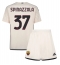 AS Roma Leonardo Spinazzola #37 Uit tenue Kids 2023-24 Korte Mouwen (+ broek)